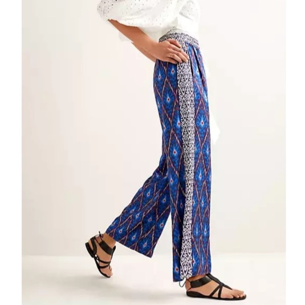Anthropologie Blue Wide Leg Pants Size XS